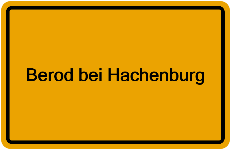 Handelsregister Berod bei Hachenburg